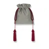 Angie Power Women's Sage / Red Dupion Power Pouch In Red
