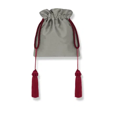 Angie Power Women's Sage / Red Dupion Power Pouch