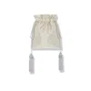 Angie Power Women's Silver Dupion Power Pouch In Silver