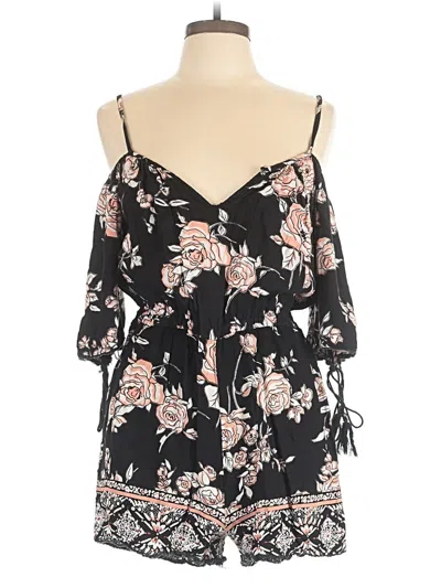 Pre-owned Angie Romper In Black