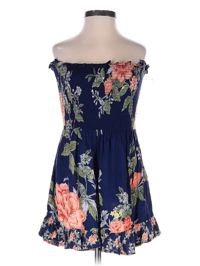 Pre-owned Angie Romper In Blue