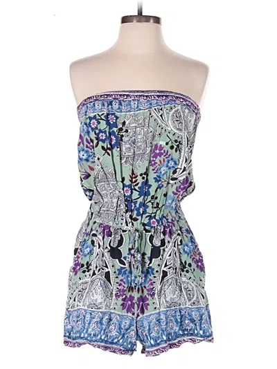 Pre-owned Angie Romper In Blue