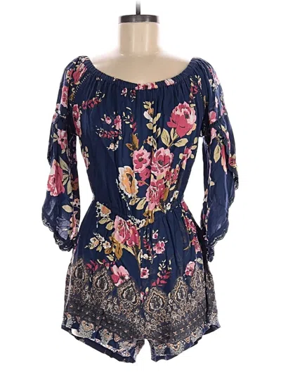 Pre-owned Angie Romper In Blue