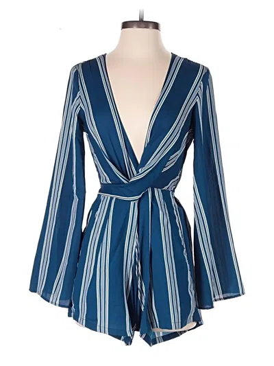 Pre-owned Angie Romper In Blue