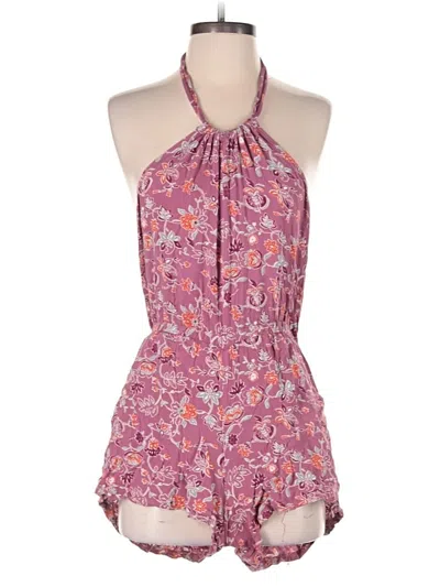 Pre-owned Angie Romper In Pink
