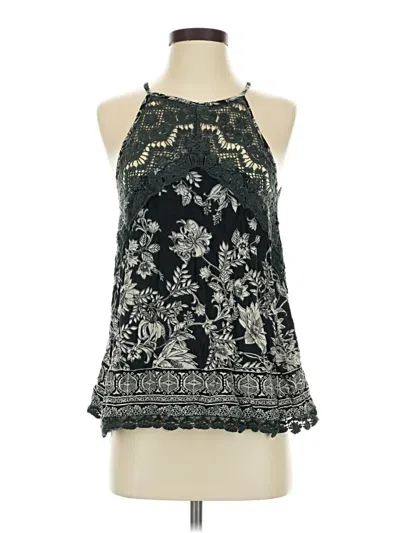 Pre-owned Angie Sleeveless Blouse In Black