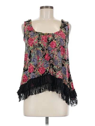 Pre-owned Angie Sleeveless Blouse In Black
