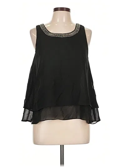 Pre-owned Angie Sleeveless Blouse In Black
