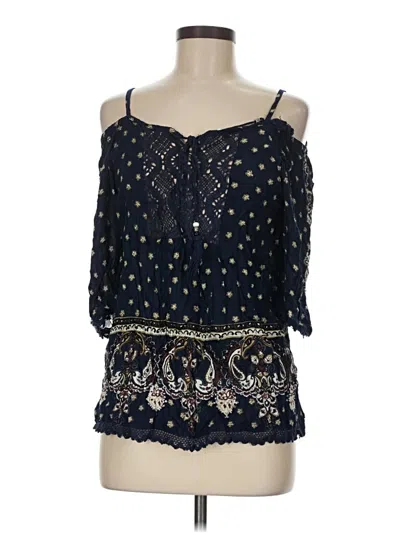 Pre-owned Angie Sleeveless Blouse In Blue