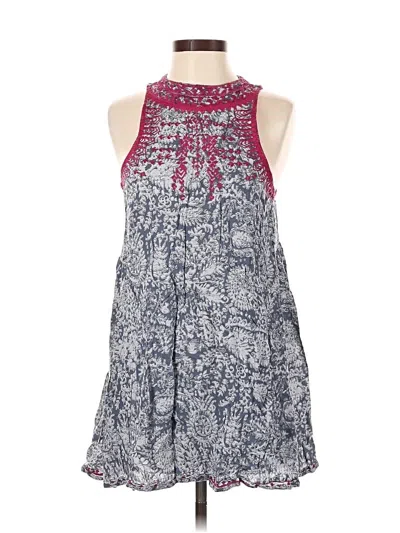 Pre-owned Angie Sleeveless Blouse In Blue