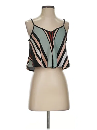 Pre-owned Angie Sleeveless Blouse In Green
