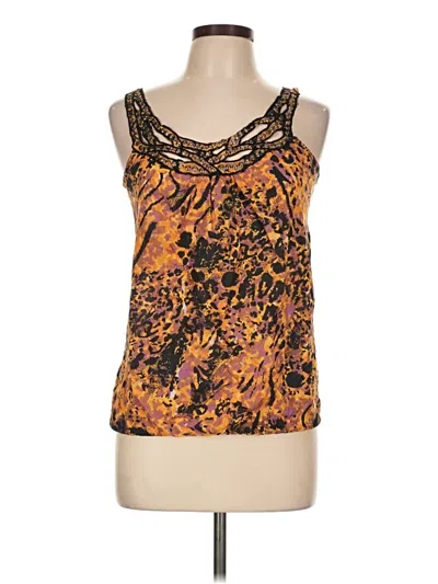 Pre-owned Angie Sleeveless Blouse In Orange
