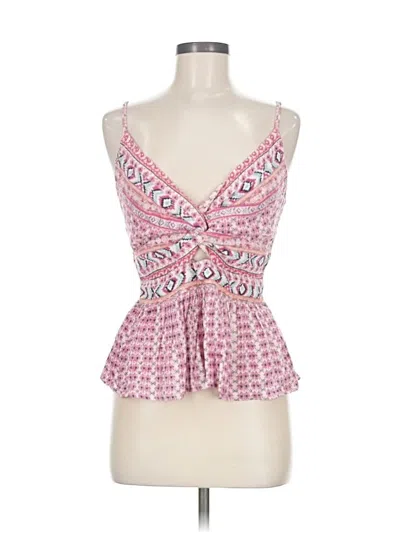 Pre-owned Angie Sleeveless Blouse In Pink