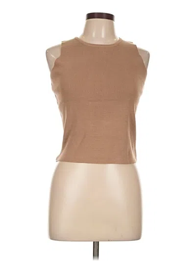 Angie Sweater Vest In Brown