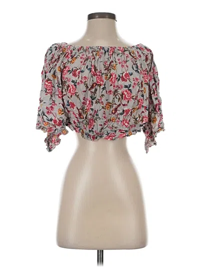 Pre-owned Angie Tube Top Pink Strapless Neckline Tops