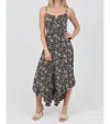 Angie V Cut Jumper In Black And Ivory In Black