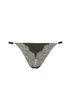 Angie's Showroom Olivia Panty In Green/beige In Gray