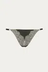 Angie's Showroom Olivia Panty In Green/beige In Grey