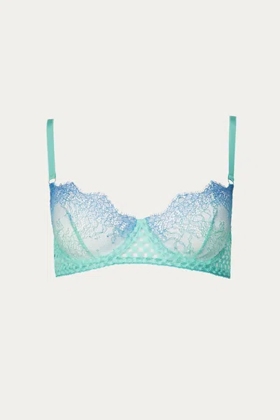 Angie's Showroom Rumor Bra In Turquoise Gradient In Green