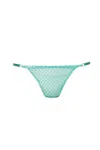 Angie's Showroom Rumor Panty In Turquoise Gradient In Green