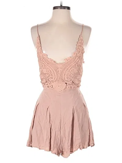 Pre-owned Angl Romper In Pink