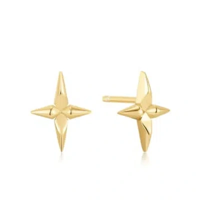 Ania Haie Cross Stud Earrings In Gold