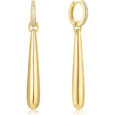 Ania Haie Elongated Droplet Earrings In Gold
