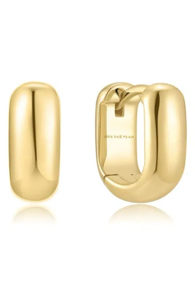 Ania Haie Mini U-shaped Huggie Hoop Earrings In Gold