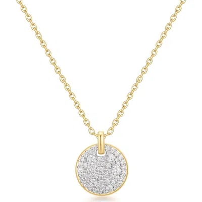 Ania Haie Pavé Disc Pendant Necklace