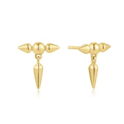 Ania Haie Point Stud Earrings In Gold