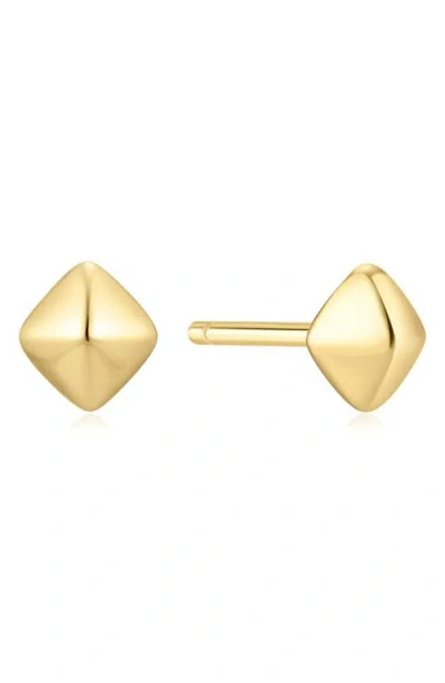 Ania Haie Pyramid Stud Earrings In Gold