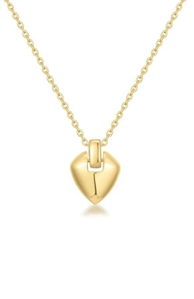 Ania Haie Shield Pendant Necklace In Gold