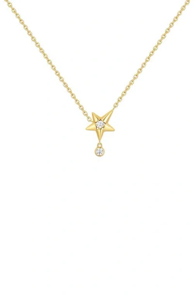 Ania Haie Sparkling Star Drop Necklace In Gold