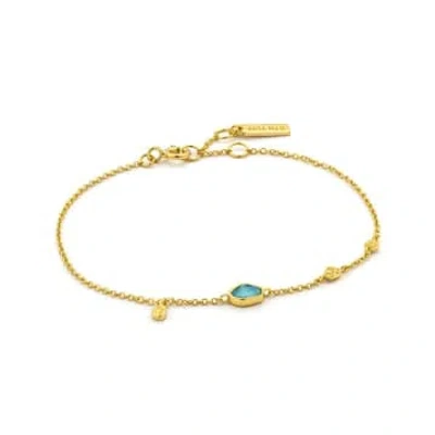 Ania Haie Turquoise Disc Bracelet In Blue