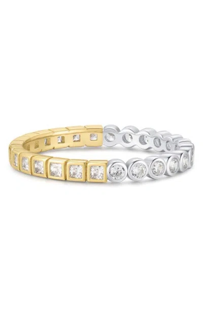 Ania Haie Two-tone Bezel Cubic Zirconia Ring