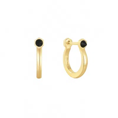 Ania Haie Women's Agate Huggie Hoop Earrings In Gold