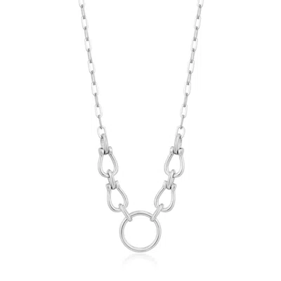 Ania Haie Women's Horseshoe Link Necklace In Silver