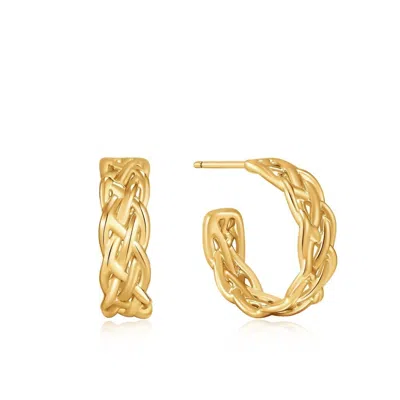 Ania Haie Women's Rope Chunky Hoop Earrings In Gold