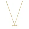 Ania Haie Women's Rope T-bar Necklace In Gold