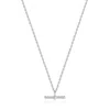 Ania Haie Women's Rope T-bar Necklace In Silver