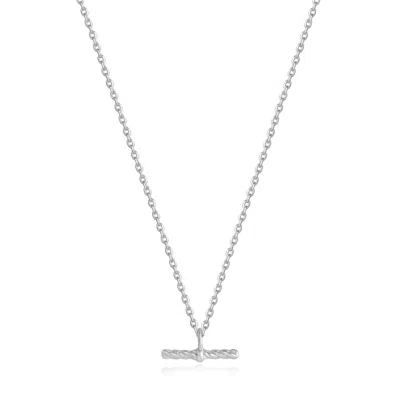 Ania Haie Women's Rope T-bar Necklace In Silver