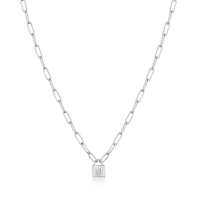 Ania Haie Women's Under Lock & Key Padlock Necklace In Silver