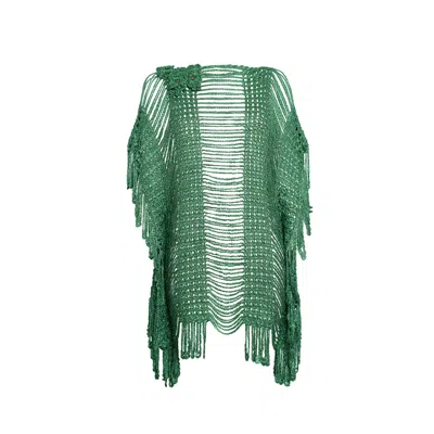 Anicy Manuguian Women's Gabrielle Green Overblouse