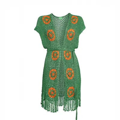 Anicy Manuguian Women's Paula Overblouse Green