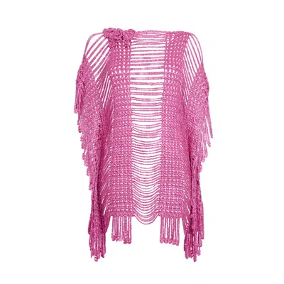 Anicy Manuguian Women's Pink / Purple Paula Dark Pink Overblouse
