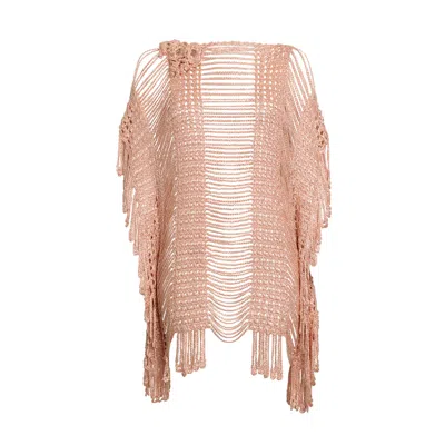 Anicy Manuguian Women's Rose Gold Paula Skin Color Overblouse