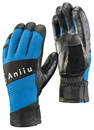 Aniiu Ossa Touch Screen Compatible Winter Gloves - Penguin Blue In Black