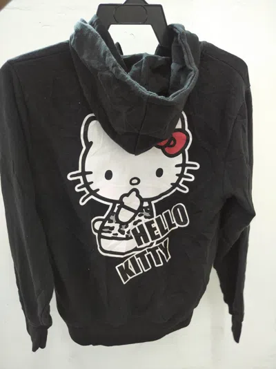 Pre-owned Anima Hello Kitty Big Logo Hoodie Sweatshirt In Black