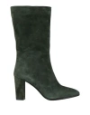 Anima Woman Ankle Boots Dark Green Size 8 Leather