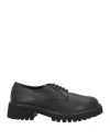 Anima Woman Lace-up Shoes Black Size 8 Calfskin In Black